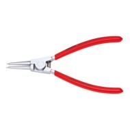 Cleste pentru inele de siguranta exterioare cu suprafata cromata si manere din plastic, Knipex