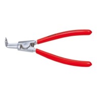 Cleste pentru inele de siguranta exterioare cu suprafata cromata si manere din plastic, Knipex