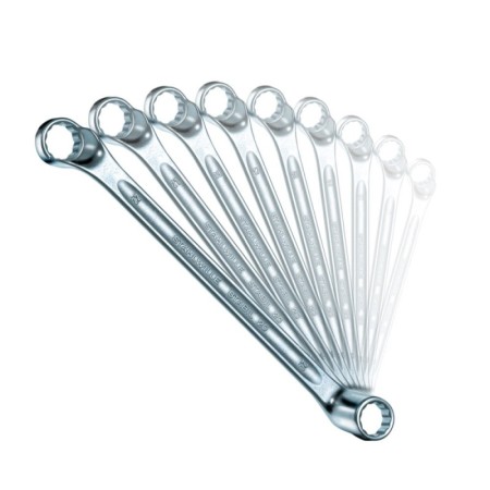 Set de chei duble inelare, profesionale - DIN 838, 10 piese, Stahlwille