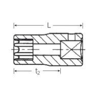 Chei tubulare E-Torx, prindere 1/4, profesionale, Stahlwille