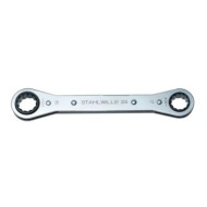 Chei rotative inelare, duble, cu clichet, profesionale, dimensiuni in milimetri, Stahlwille