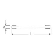 Chei rotative inelare, duble, cu clichet, profesionale, dimensiuni in inch, Stahlwille