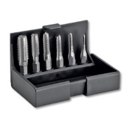 Set de 6 tarozi bit inchHexTap S inch, HSS-G, caseta din plastic, VOLKEL