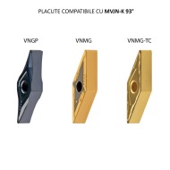 Suporti cu placuta fixata cu stift - clema, MVJN-K 93 grade, CANELA