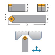 Suporti cu placuta fixata cu surub, SSDC 45 grade, CANELA