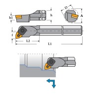 Suporti cu placuta fixata cu stift si clema, MWLN 95 grade, CANELA