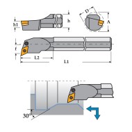 Suporti cu placuta fixata cu stift - parghie, PDUN 93 grade, CANELA