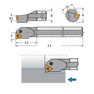 Suporti cu placuta fixata cu stift - parghie, PTFN 90 grade, CANELA