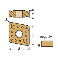 Placute rombice 80 grade, CNMG-MHC, CANELA