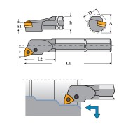 Suporti cu placuta fixata cu stift - parghie, PWLN 95 grade, CANELA