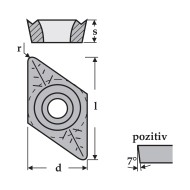 Placute rombice 55 grade, DCGT-AP, CANELA