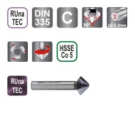 Tesitoare QUICKCut, C 90 grade, HSSE Co5 RUnaTEC, DIN 335, RUKO