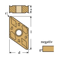 Placute rombice 55 grade, DNMG-FC, CANELA