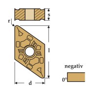 Placute rombice 55 grade, DNMG-FMC, CANELA