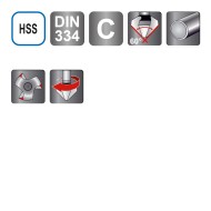 Tesitoare, C 60 grade, HSS, DIN 334, RUKO