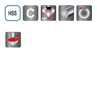 Tesitoare, C 90 grade, HSS, RUKO