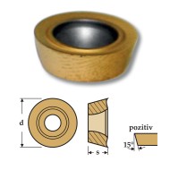 Placute rotunde de carbura, HM, pentru freze plane si de copiere, CANELA