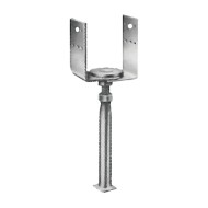 Papuc de reazem reglabil - Vario, fixare cui ancora Ø4 / surub Ø8 pentru lemn, perforatii Ø5, Ø13.5 mm, Rocast