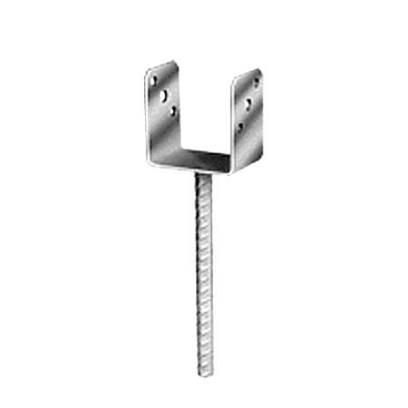 Papuc de reazem, tija striata Ø16, fixare cui ancora Ø4 / bolt, perforatii Ø8, Ø11 mm,Rocast