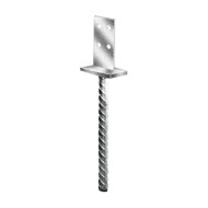 Papuc de reazem, tija striata Ø20 mm, fixare surub Ø8 mm, perforatii Ø8.5 mm , Rocast