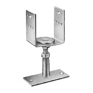 Papuc de reazem reglabil - Vario, fixare cui ancora Ø4 / surub Ø8 pentru lemn, perforatii Ø5, Ø11, Ø13.5 mm, Rocast