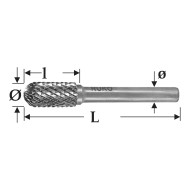 Freze biax forma C, sfero-cilindrica, carbura de wolfram (CB), RUKO