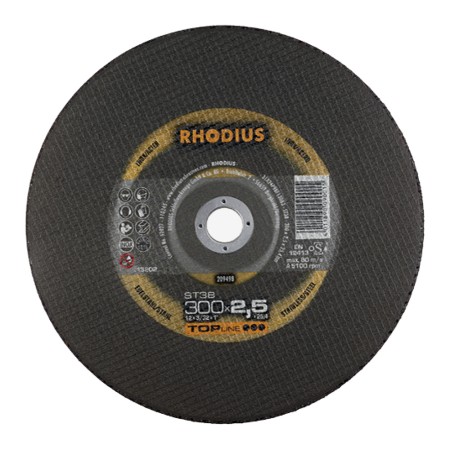 Disc abraziv pentru debitat inox / otel - ST38, RHODIUS