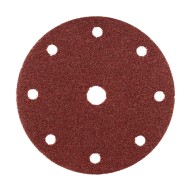Disc abraziv pe suport din panza cu arici, pentru metal / lemn, KERR Velcro, 8+1 perforatii, RHODIUS