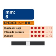 Discuri abrazive, polizare otel / neferoase / fonta, SR15, 50 x 6.0 x 6.00, RHODIUS