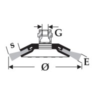 Perie conica pentru inox / otel / neferoase, EKBW, 100 x 20 x 20 / M14 x 2.0, grosime sarma 0.30, turatie max. 12 500, RHODIUS