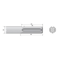 Dalta zimtata pentru ciocane electrice prindere SDS max R 18 L 300 l  32, RENNSTEIG