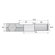 Dalta plata pentru ciocane electrice prindere HEX 19, RENNSTEIG