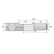 Dalta spatula pentru ciocane electrice prindere HEX 19, RENNSTEIG