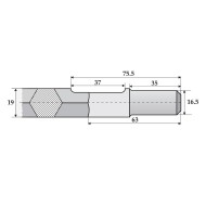 Dalta cu aripi pentru ciocane electrice prindere HEX 19 L 380 l 35, RENNSTEIG