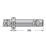 Dalta plata pentru ciocane pneumatice HEX 25, RENNSTEIG