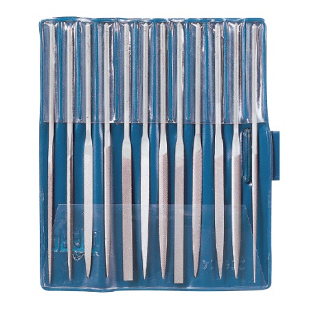Seturi de 12 pile fine de precizie, lungime 200, finete 0 - grosiera, FORMAT