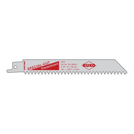 Set 5 panze pentru fierastraie pendulare, RUKO 8903 HSS, dinti ceaprazuiti, L 150, l 18, gros. 0.9, pas dinti 4.2, 6 TPI, RUKO