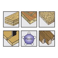Set 5 panze pentru fierastraie pendulare, RUKO 8904 HCS, dinti ceaprazuiti, L 300, l 18, gros. 1.25, 6 TPI, RUKO