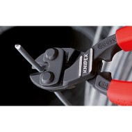 Clesti pentru fier beton CoBolt, Cleste cu strat protector negru si manere subtiri cu manson bicomponent, Knipex