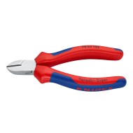 Cleste diagonal - Knipex clasic, cu suprafata cromata si manere cu manson bicomponent, Knipex
