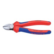 Cleste diagonal - Knipex clasic, cu suprafata cromata si manere cu manson bicomponent si arc de revenire, Knipex