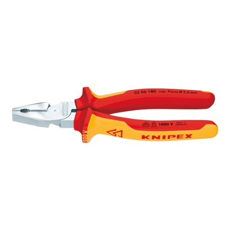 Cleste combinat ,,Heavy Duty’’, cu suprafata cromata si manere cu manson bicomponent VDE 1000 V, Knipex