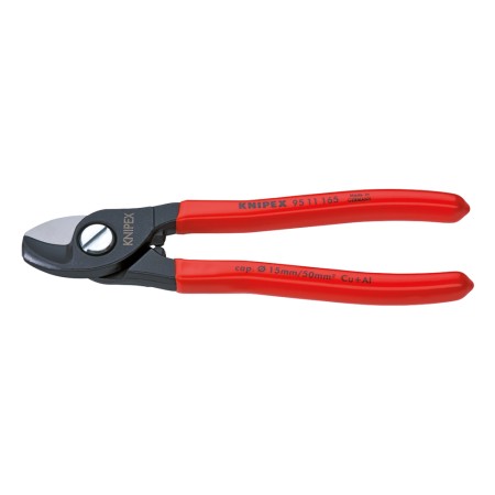 Clesti de taiat cabluri de Cu si Al, cu strat protector negru lustruit si manere cu manson din plastic, AWG 1/0, Knipex