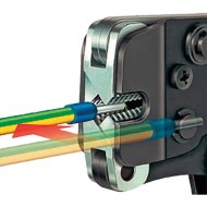 Cleste de sertizare frontala, forma patrata, cu auto-reglare pentru pini terminali 0.08 – 10 mm² + 16.0 mm², Knipex