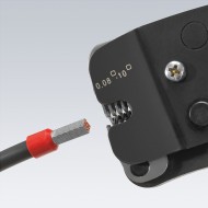 Cleste de sertizare frontala, forma patrata, cu auto-reglare pentru pini terminali 0.08 – 10 mm² + 16.0 mm², Knipex