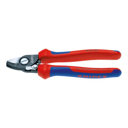 Clesti de taiat cabluri de Cu si Al, cu suprafata cromata si manere cu manson bicomponent VDE 1000 V, L 165 mm, AWG 1/0, Knipex