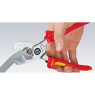 Cleste de taiat cabluri cu muchii de taiere duble, VDE 1000 V in adancime, L 200 mm, taiere Ø 20mm / 70 mm², AWG 2/0, Knipex
