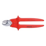 Cleste de taiat cabluri, manere cu manson monocomponent VDE 1000 V in adancime, taiere Ø 16mm / 50 mm², AWG 1/0, Knipex