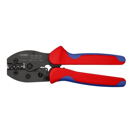 Cleste PreciForce de sertizat pentru conectori plati neizolati, forma sertizare "F", Knipex