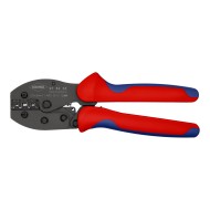 Cleste PreciForce de sertizat pentru conectori plati neizolati, capacitate 0.5-1 / 1.5-2.5 / 4-6 mm², forma sertizare "F", Knipex